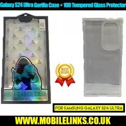 Samsung Galaxy S24 Ultra Gorilla Case + 10D Tempered Glass Protector